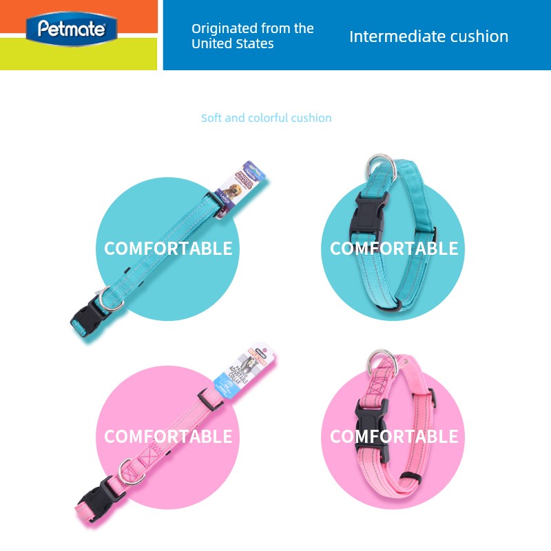 Big Sale Petmate Dog Pet Collar Teddy Collar Small Large Dog Collar Border Collie Corgi Pet Supplies