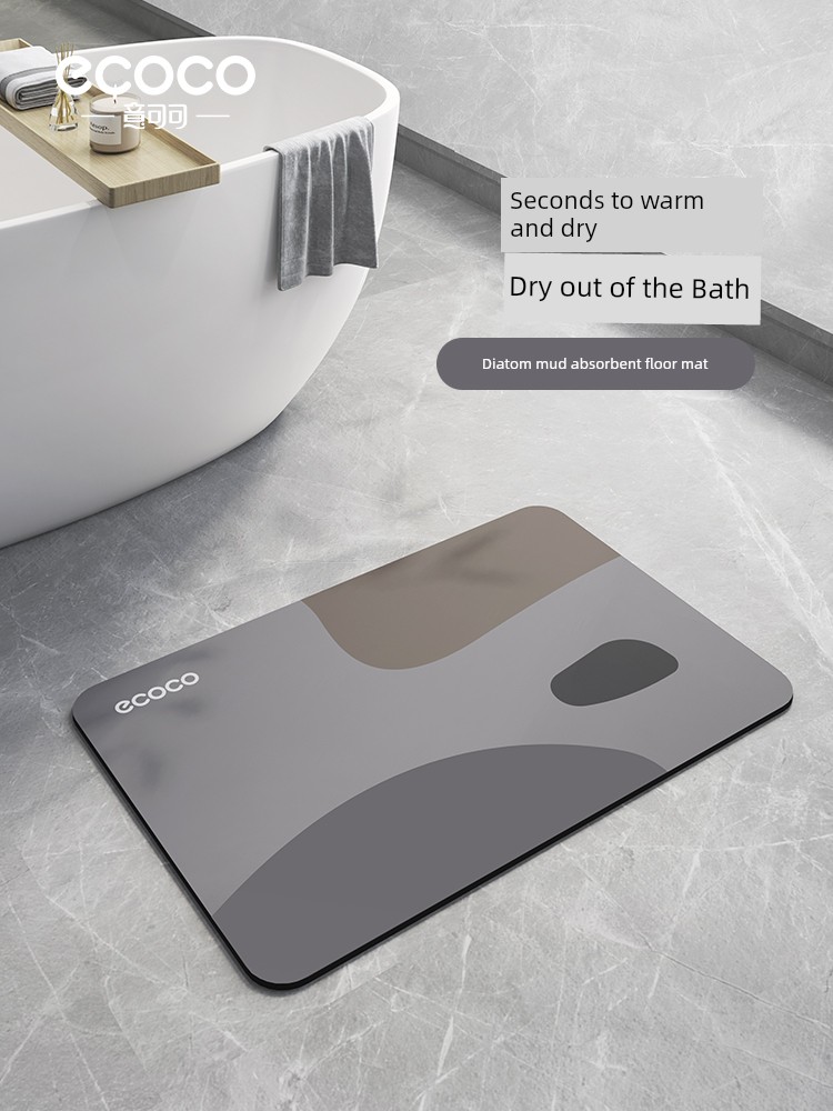 Toilet Diatom Ooze Toilet Entrance Quick-Drying Floor Mat