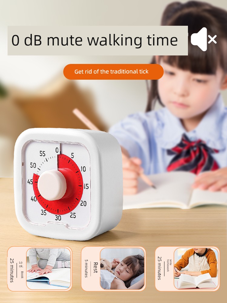 Timer Elementary School Student Self-Discipline Artifact Alarm Clock Timer Children Learning Dedicated Visual Countdown Reminder