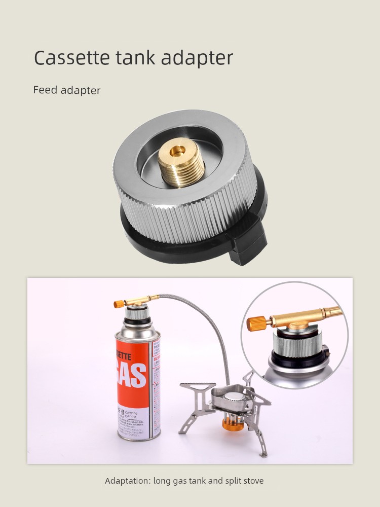Primitive Man Camping Gas Portable Gas Stove Adapter Outdoor