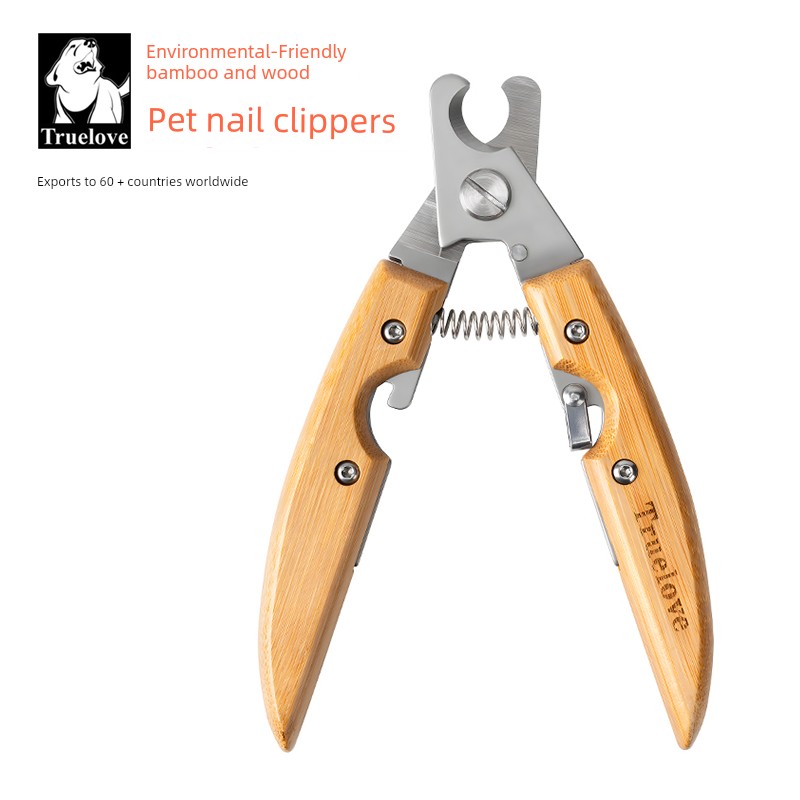 Truelove Pet Nail Clipper Dog Exclusive for Cats Nail Clippers Novice Scissors Fantastic Toe Nail Tool Bamboo Knife