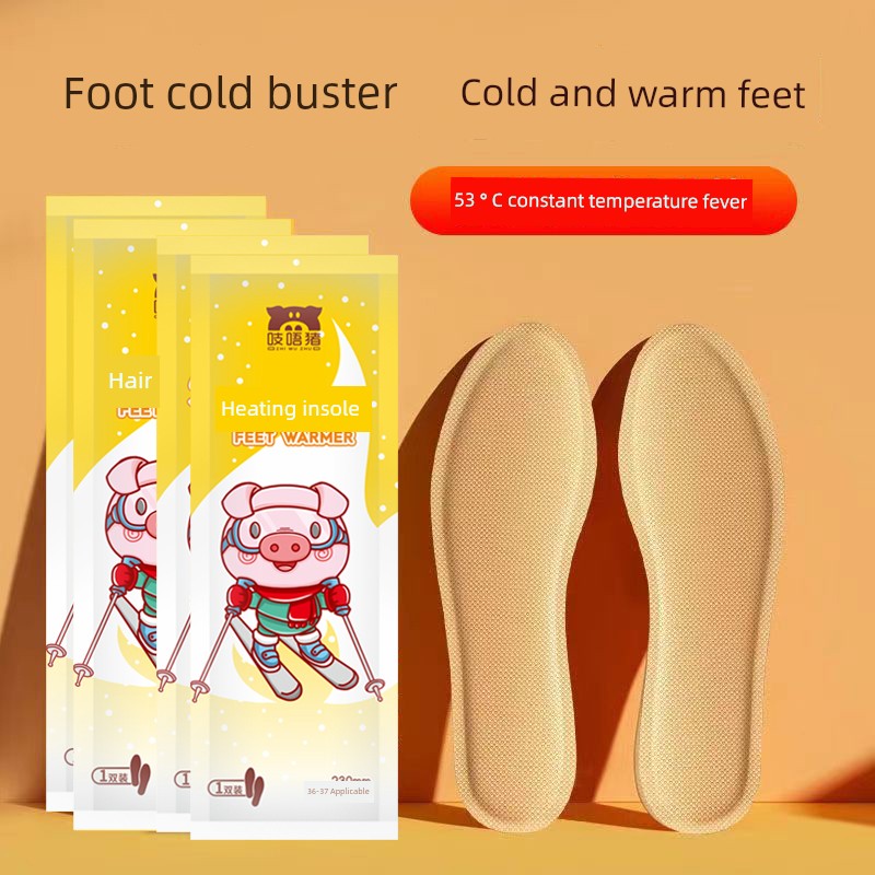 Warmed Insole Women's Self-Heating Charging-Free Self-Heating Insole Walking Men's Foot Warmer Warm Feet Heat Pad