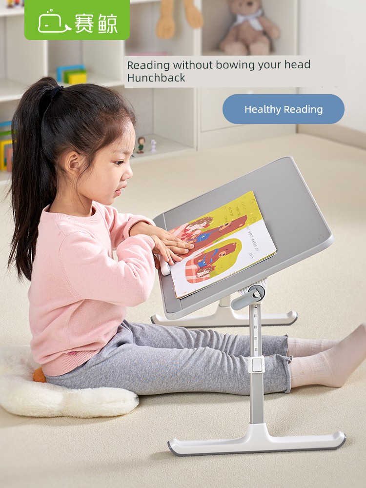 Saijing Study Table Adjustable Children Student Bed Reading Picture Book Reading Children Table Writing Foldable Small Table