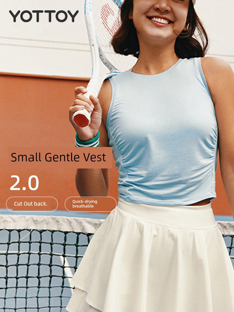 Sleeveless Women's Outwear Workout Clothes Tennis Sports Vest