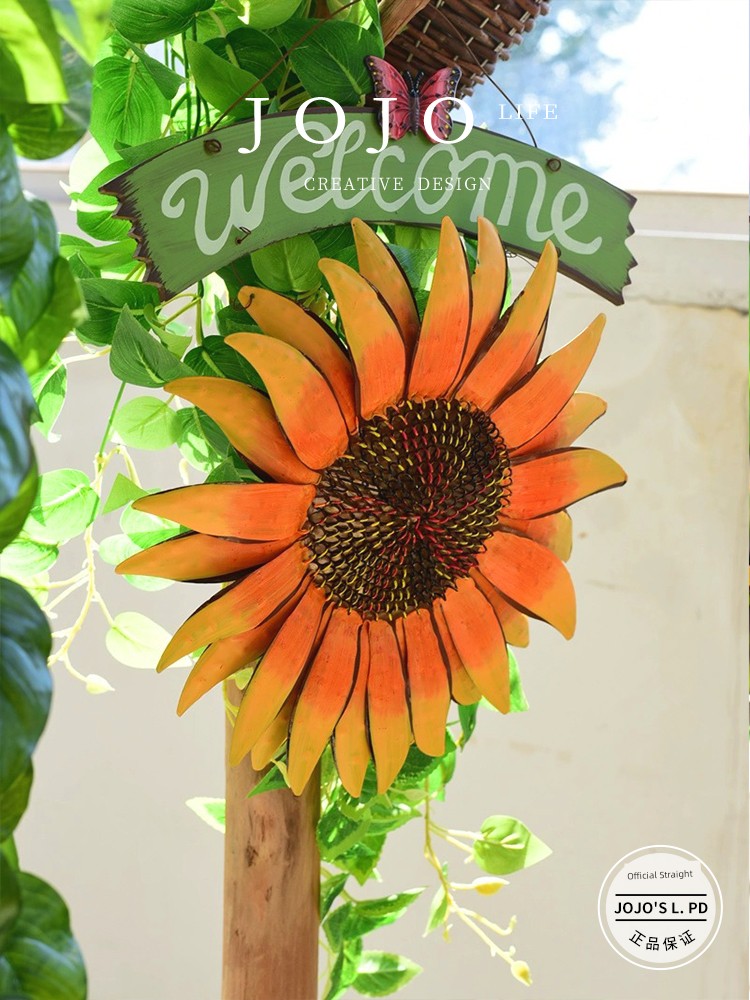 Jojo's L. Pd. Mr. Grocery. European Pastoral Style Wall Decorative Mural SUNFLOWER | Empty