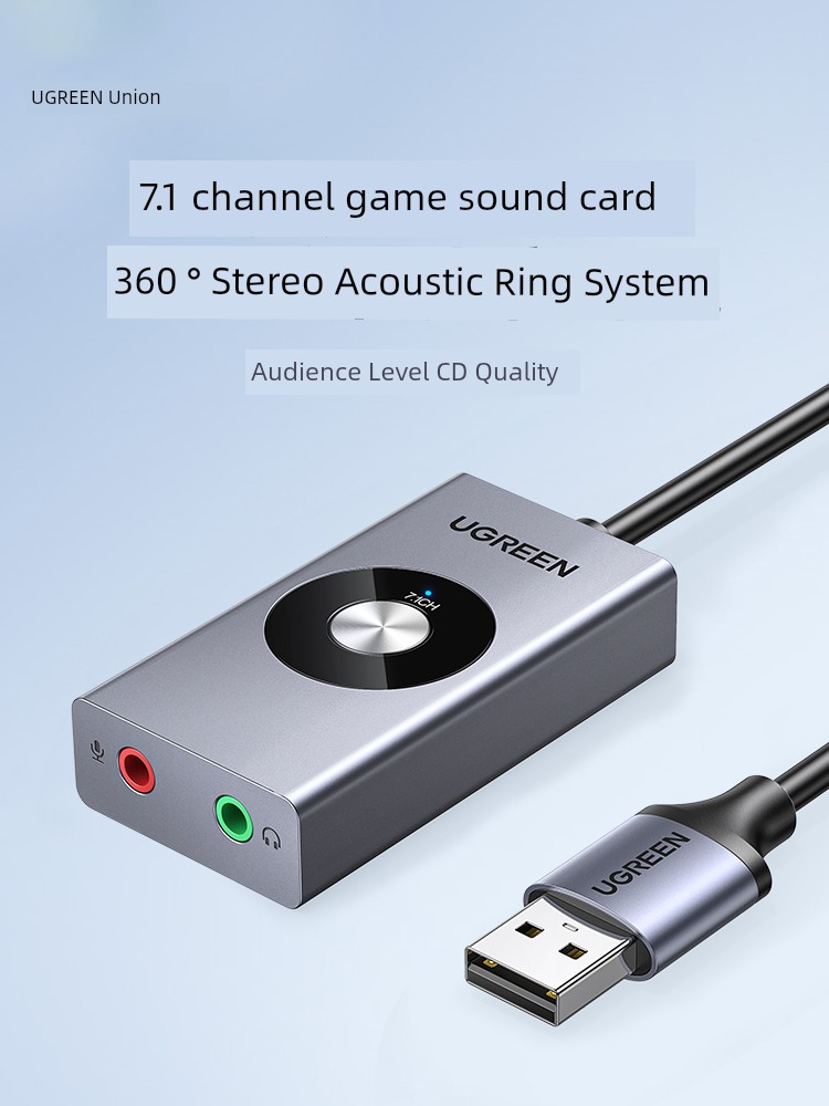 Green Link Usb7.1 Game Headset Independent External Sound Card