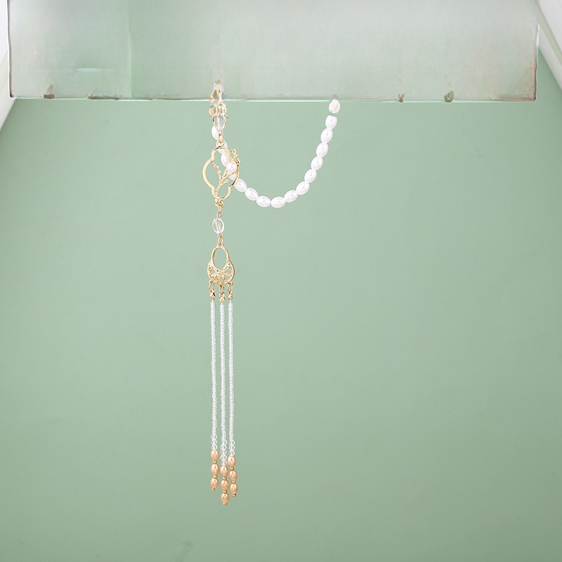 Cheongsam Overlapping-Weight Chinese Ancient Style Tea Clothing Tassel Handmade Women's Pendant