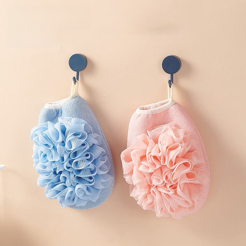Houya Bath Towel Mesh Sponge Bath Ball Does Not Hurt the Skin Bath Towel Bath Gloves Bath Back Rub Gloves For Home Rubbing Mud
