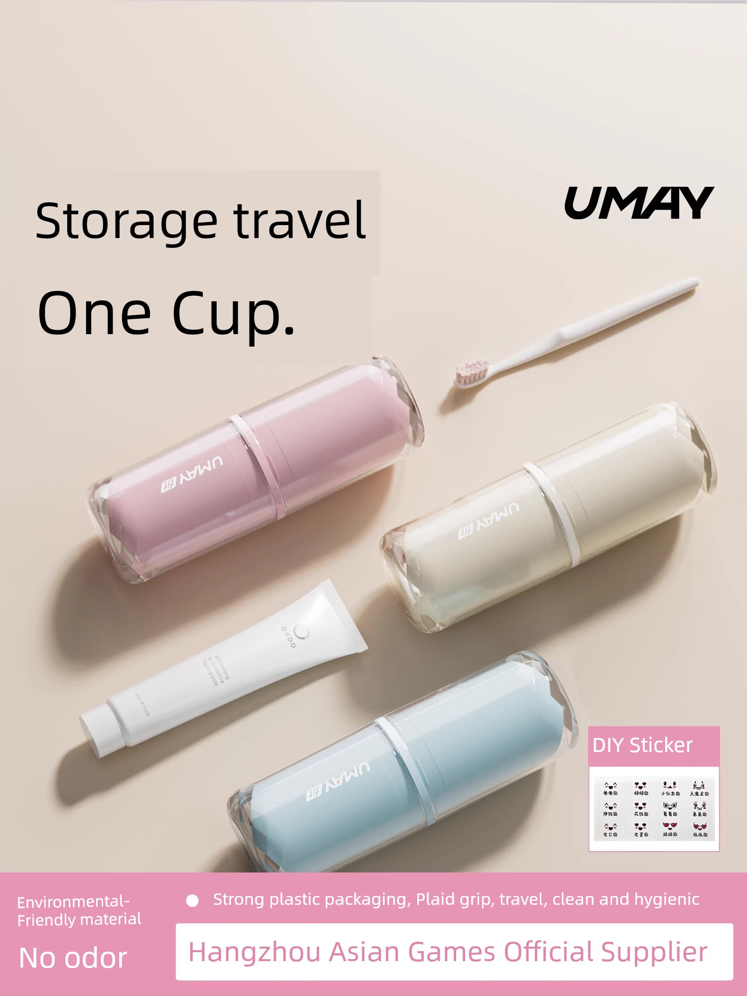 Travel Washing Set Gargle Cup Portable Toothbrush Cup Storage Business Trip Travel Product Handy Gadget Female Students
