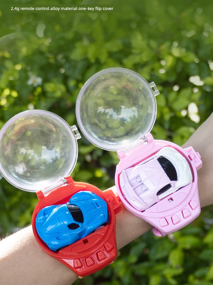 Kids Watch Remote Control Car 2.4G Alloy Mini Remote Control Small Racing Car Kindergarten Boy Toy Christmas Gift