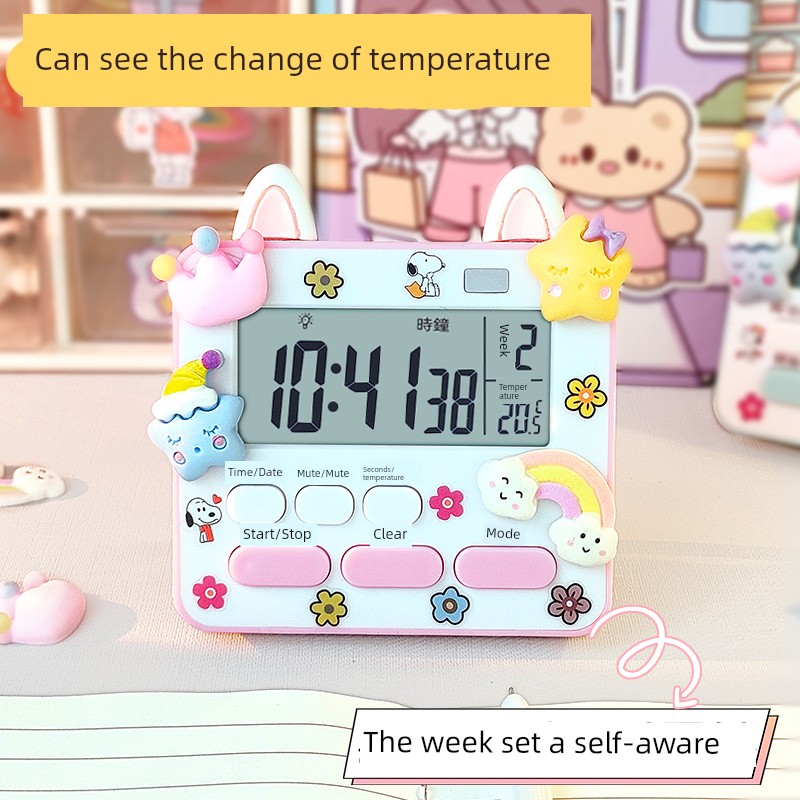 Timer Timer Alarm Clock Learning Kids Special Student Homework Digital Reminder to Do Questions Baking Countdown