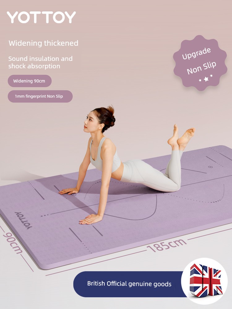 Yottoy Professional Mute Widened Sports Yoga Mat