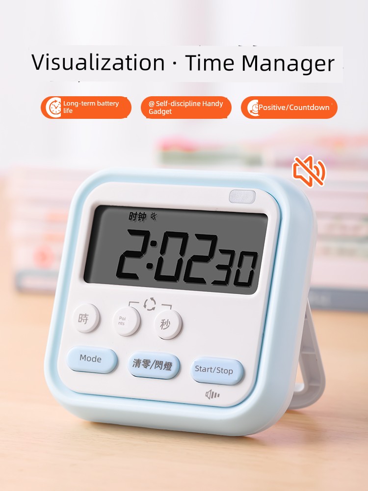 Timer Primary School Student Self-Discipline Handy Gadget Learning Dedicated Digital Timer Kids Stopwatch Alarm Clock Homework Writing Clock