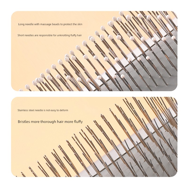 Petiy Щетка-расческа с деревянной ручкой