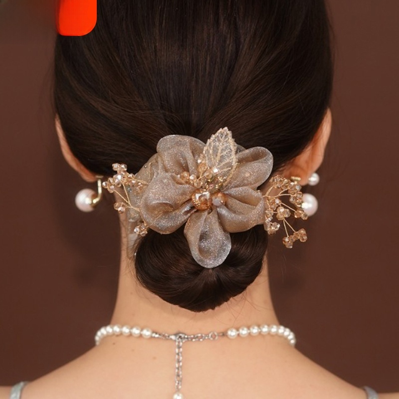 Internet Celebrity Large Intestine Hair Band Fancy Summer Rhinestone Headdress