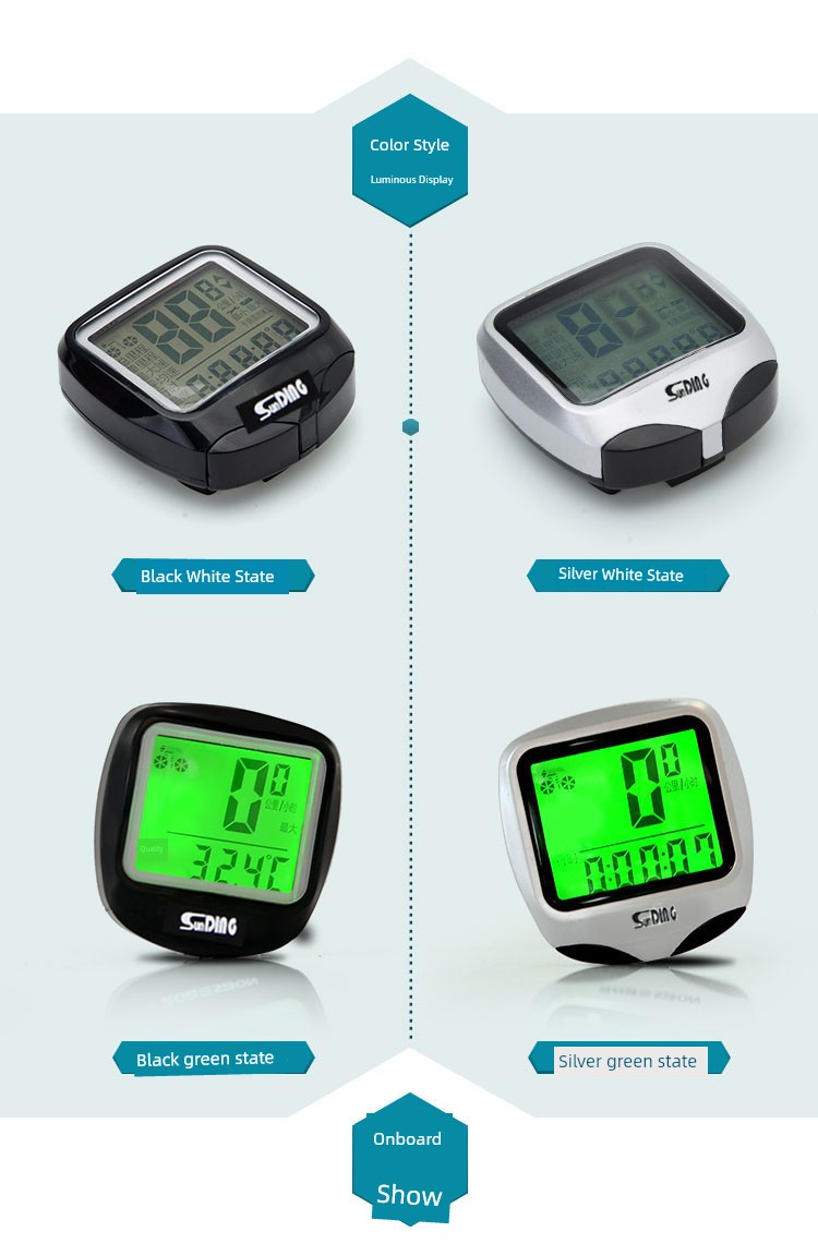 Waterproof Bicycle Odometer with Large Display