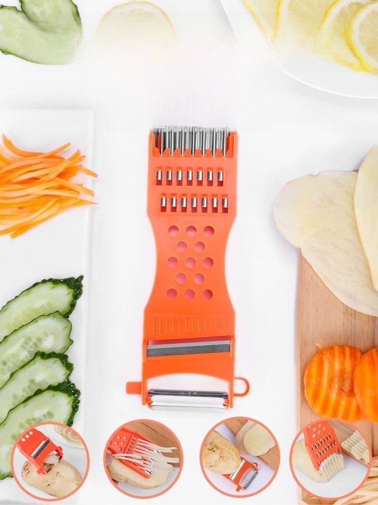 Double-Headed Multifunctional Melon and Fruit Plastic Scraping Chopper