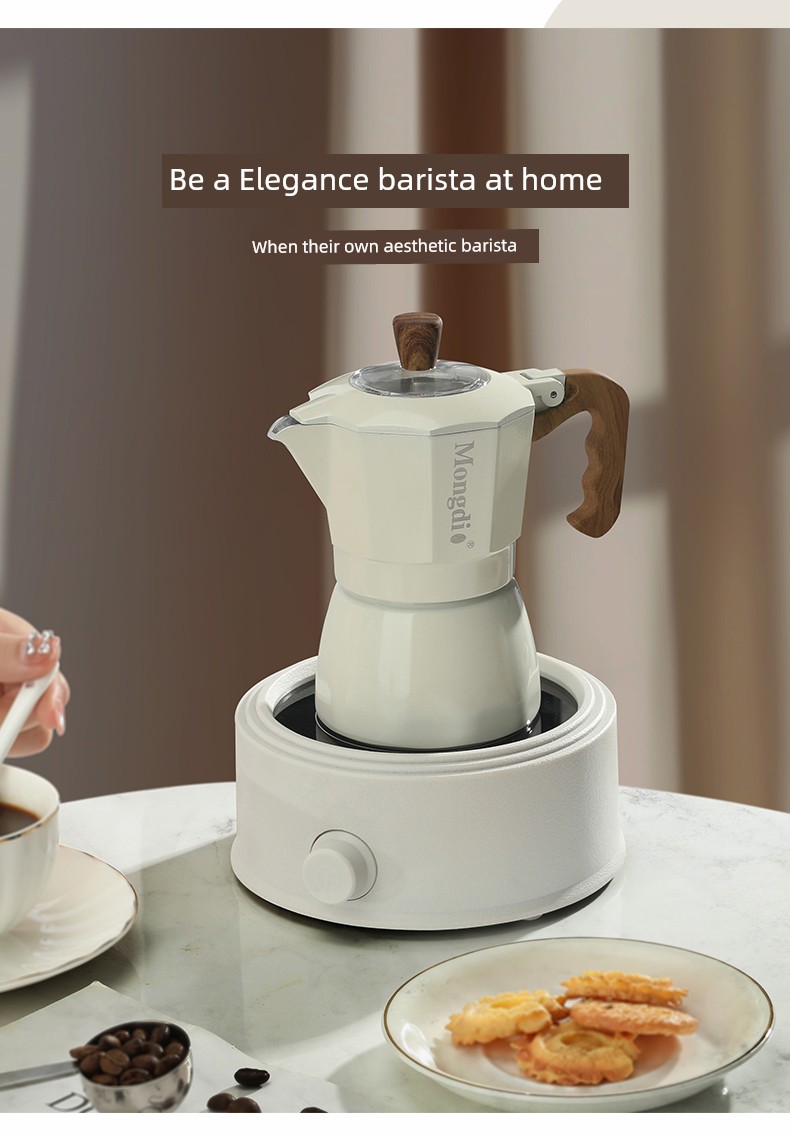Mongdio Double Valve Espresso Coffee Maker Set