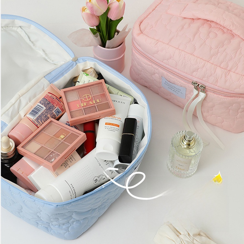Cosmetic Bag Women's Large Capacity Portable and Cute Wash Bag 2025 New Arrival Fancy Travel Skincare Small Buggy Bag