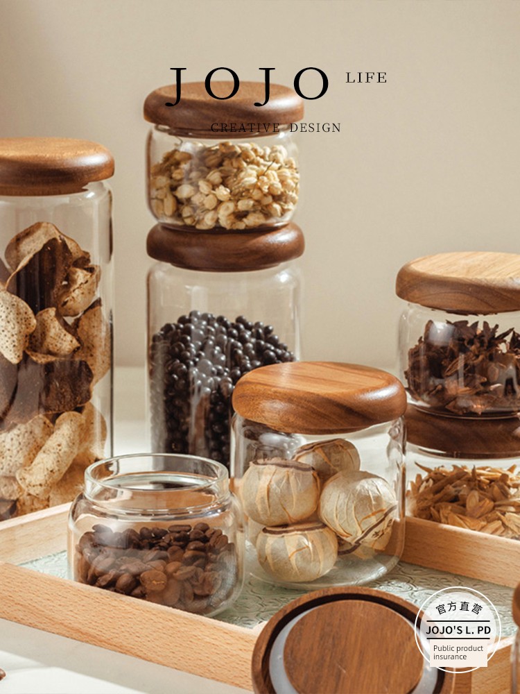 Food Grade Press Sealed Glass Bottle Fat Pier Small round Jar