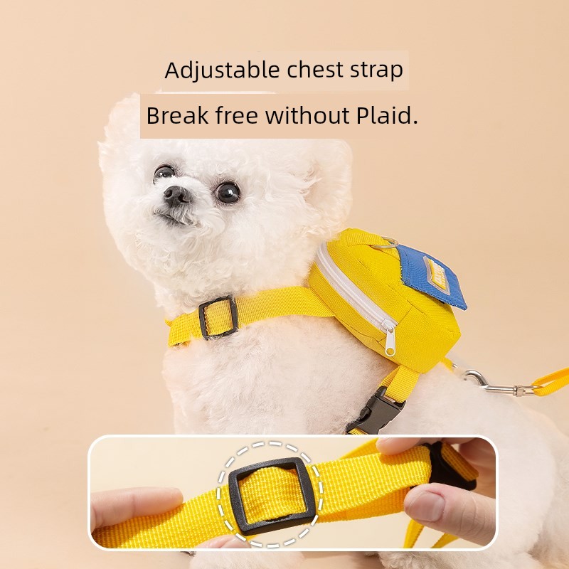 Hippie Dog Dog Backpack Puppy Dog Hand Holding Rope Dog Leash Chest Strap Small and Medium-Sized Dogs Bichon Corgi and Shiba Inu Pet