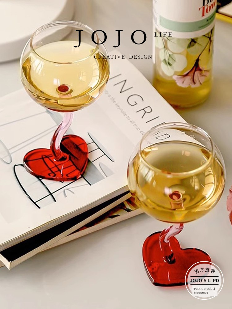 Jojo's L. Pd. Sanskrit · Cup Goblet Wine Glass For Home Good-looking Gift | Heart Song