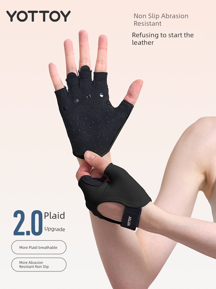 Women's Half Finger Wait Lifting Pull-up Kettlebell Fitness Gloves