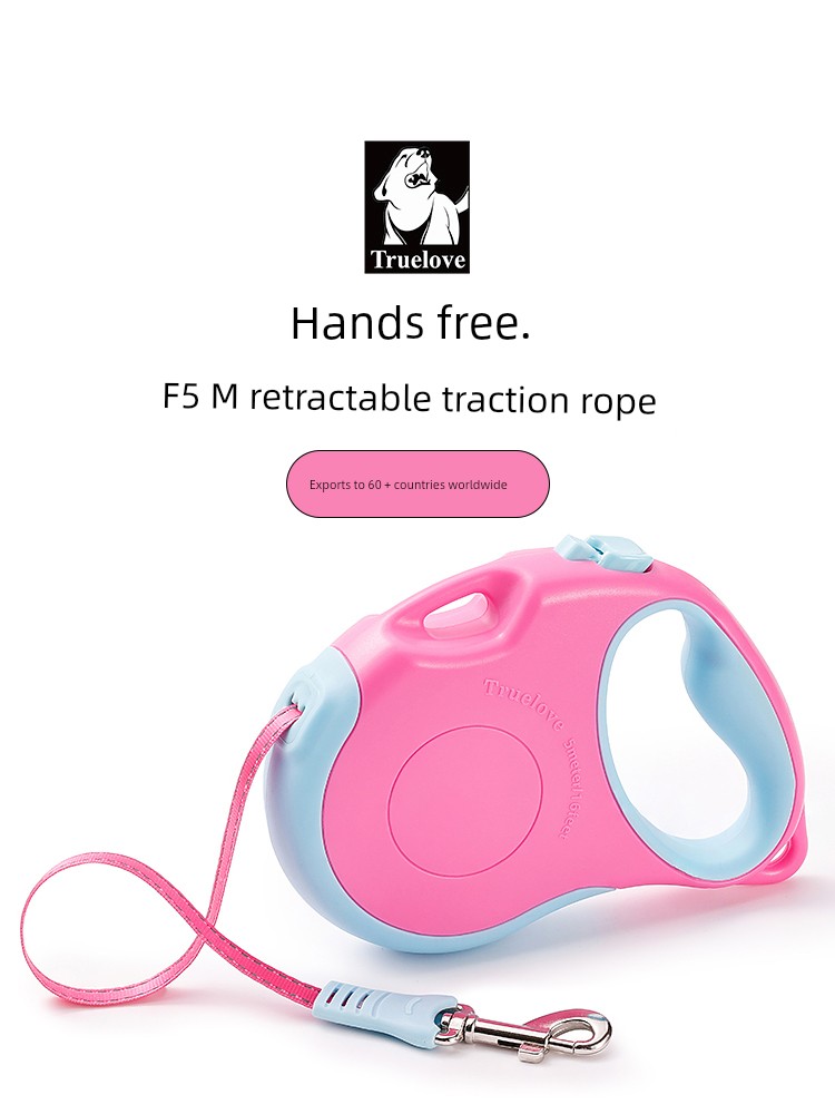 Truelove Automatic Retractable Dog Hand Holding Rope Puppy Dog Walking Chain Medium Large Dog Pet out Dog Leash