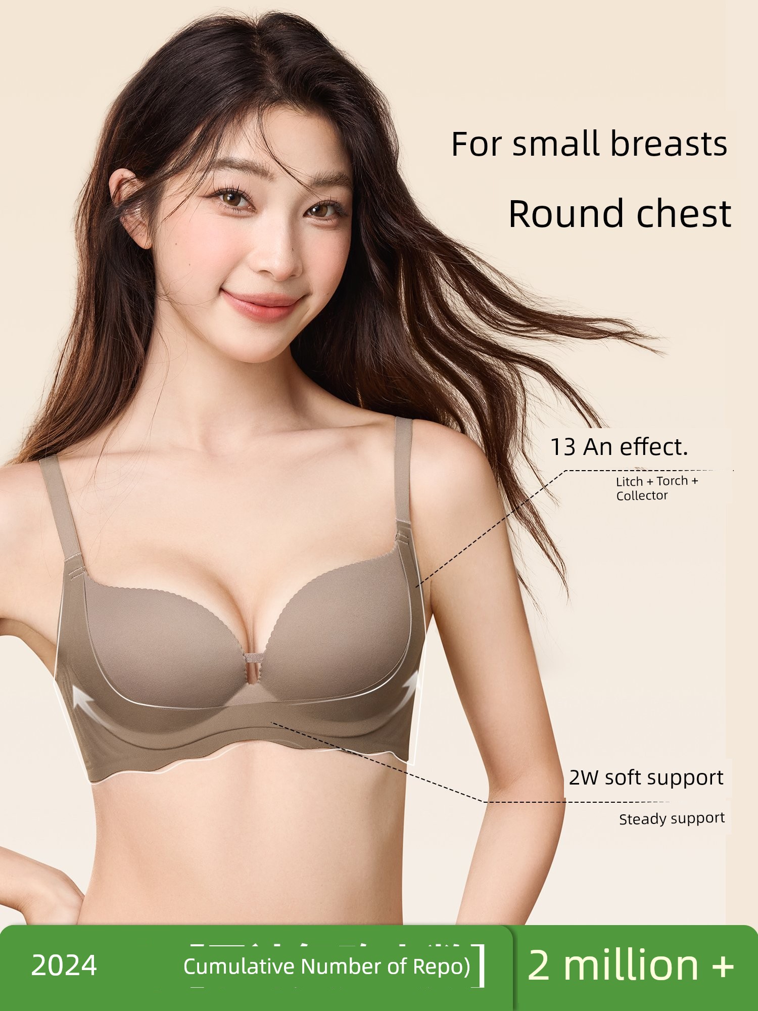 Secretworld Small Breast Push up Underwear Female Lift Breast Holding Push-up 2025 New Arrival Best Selling Bra