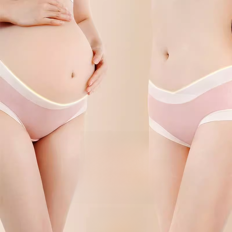Female Pure Cotton Low Waist Belly Support Summer Antibacterial Pregnant Women's Underpants