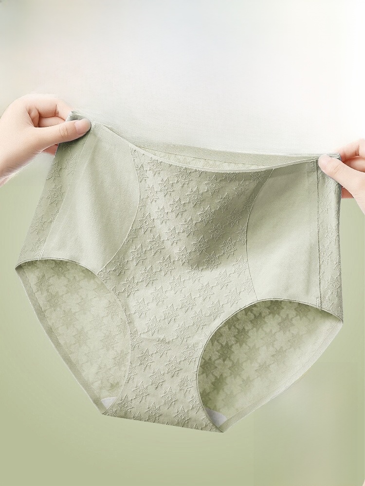 Belly Contracting Antibacterial Cotton Crotch Plus Size Breathable Mid Waist Underwear