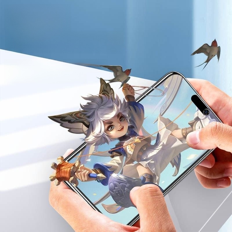 [E-Sports Matte] Suitable for Apple 14pro Tempered Film Iphone13 Mobile Phone Film 11promax Anti-Peep Film 15plus New Arrival Por Matte 12pm Full Screen X Peep-Proof XR Film Xsmax