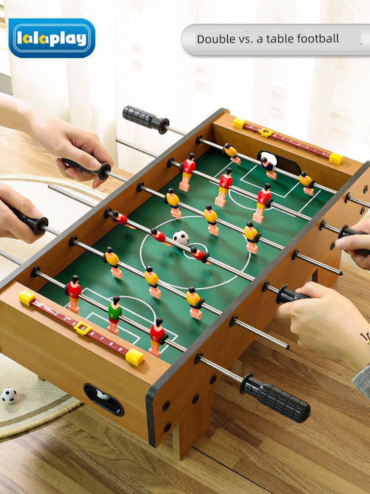 Kids Wooden Table Soccer Double Battle Desktop Board Game Educational Toys Boy Logic Matching Interaction