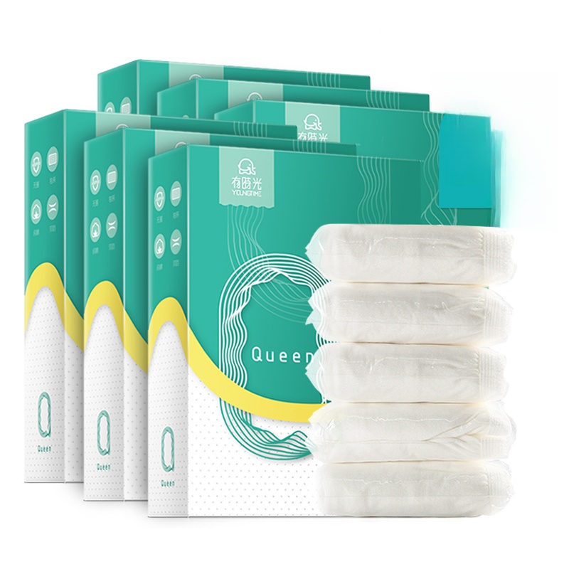 30 Pieces of Disposable Underwear with Time Men's and Women's Travel Pure Cotton Postpartum Disposable Paper Diaper Travel Adult Shorts