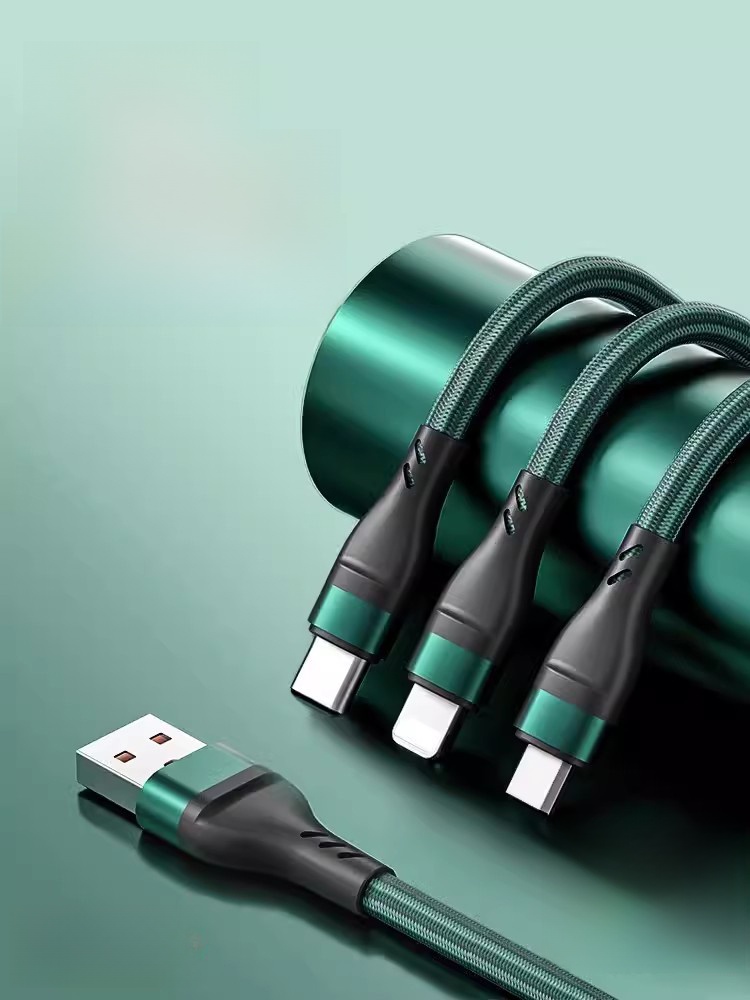 Azoma Three-in-One 100W Super Fast Charge Data Cable