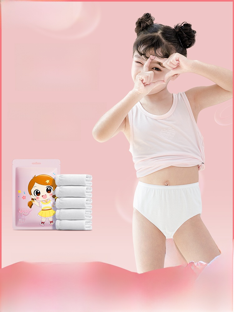 Kids Disposable Underwear Girl Boys' Triangle Pure Cotton Sterile Disposable Travel Supplies Boxer Daily Disposable Shorts