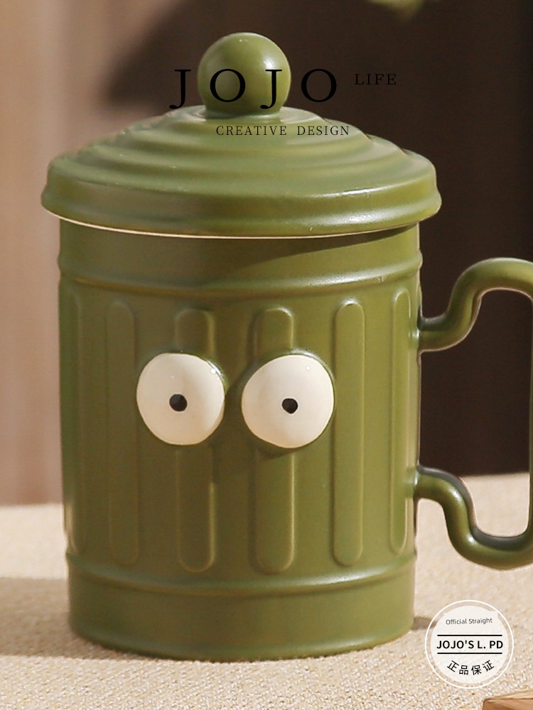 Jojo's L. Pd. Tea. Ceramic Cup Birthday Gift Cup with Lid Hand Gift Office | Hot Tea