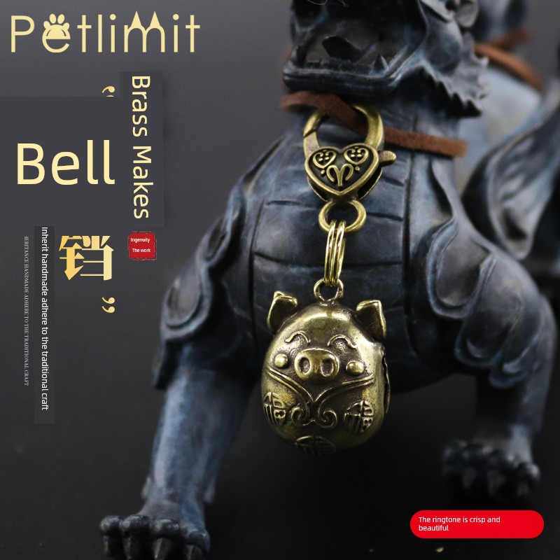 Petlimit Dog Bell Cat Bell High Sound Copper Small Size Dogs Medium Large Dog Teddy Pet Hound