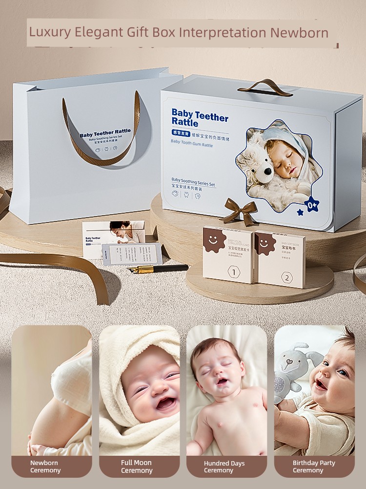 Give Children Presents Newborn Infant Full Moon Hand Gift Practical Gift 0-1 Birthday Party Birthday 3 Months 2 Gift Box 4