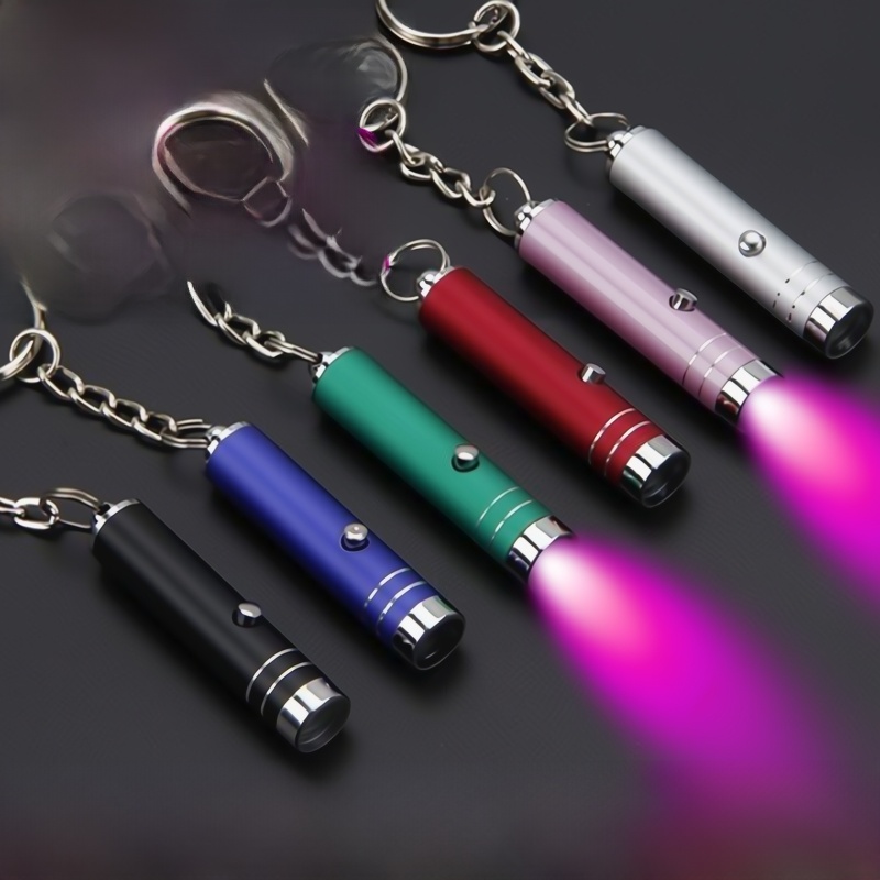 Black Light Bulb Small Handheld Money Detector Detection UV Fluorescent Agent Detection Pen Violet Flashlight Identification Lumen
