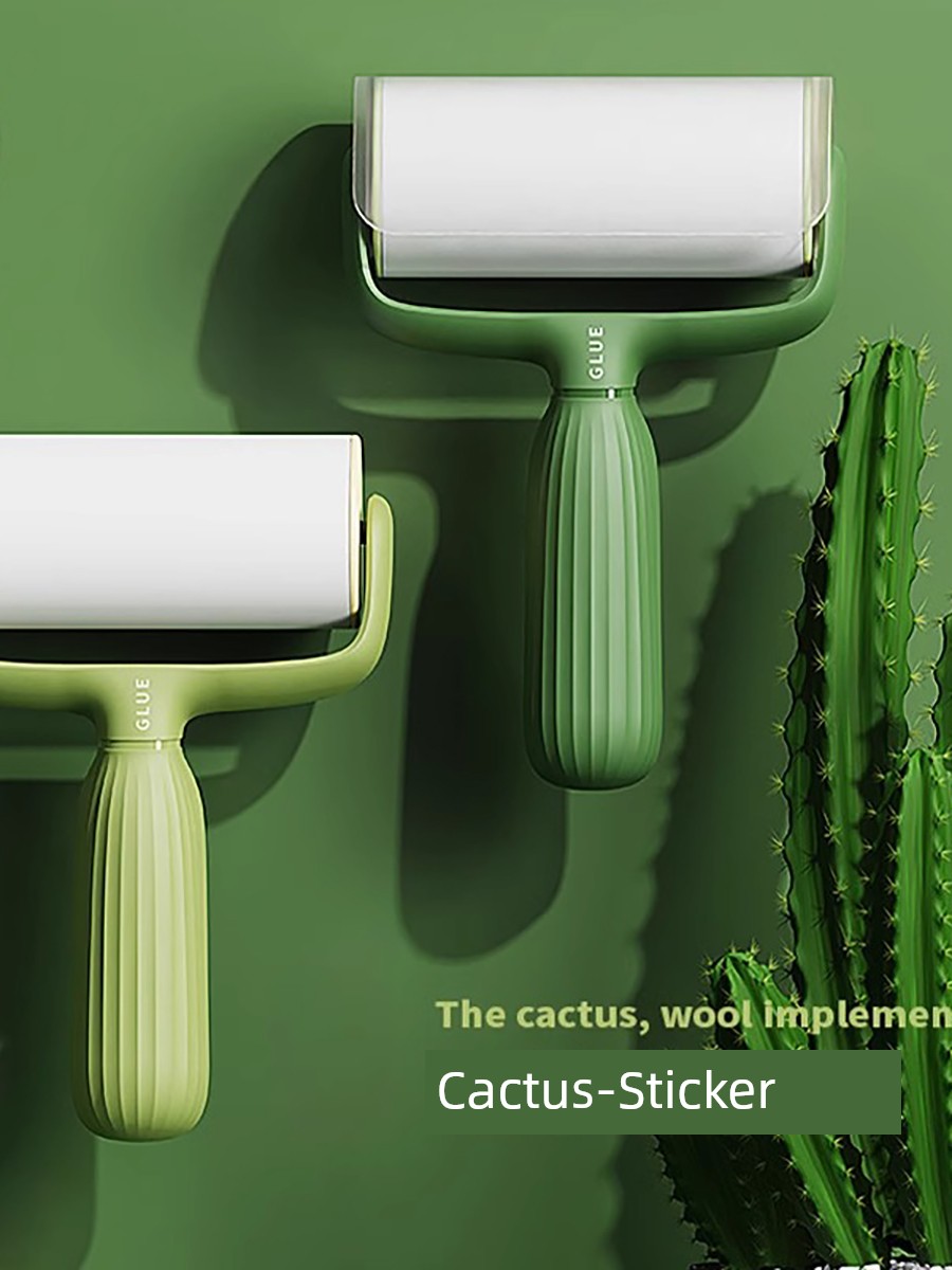Cactus Lent Remover Roller For Home Clothing Hair Removal and Sticky Hair Hair Remover Tearable Paper Stick and Stick Hair Roller Brush