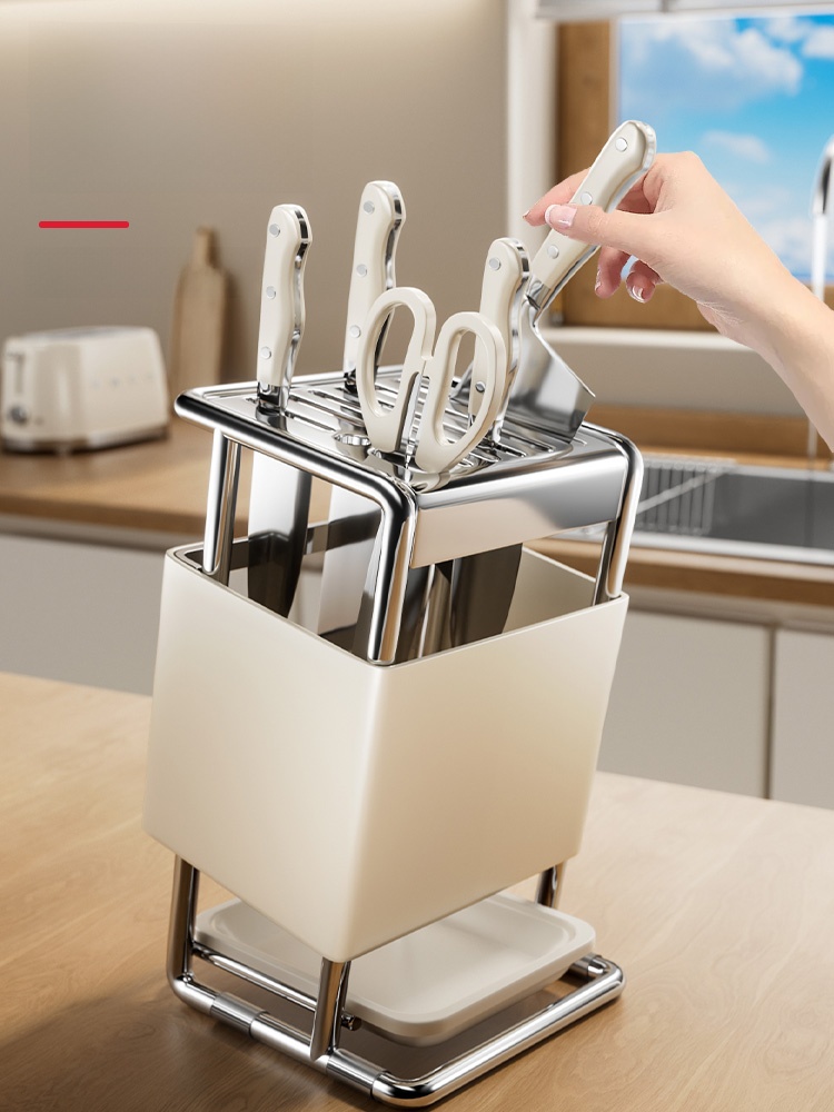 2024 New Arrival Knife Holder Multi-Functional Kitchen Knife Holder Normcore Multi-Functional Small Knife Storage Rack