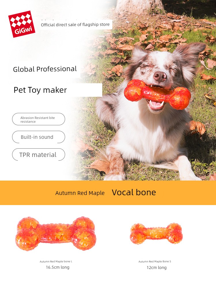 Gigwi Expensive for Dog Toy Sound Bone Molar Long Lasting Teddy/Golden Retriever Corgi Self-Hi Relieving Stuffy Handy Gadget