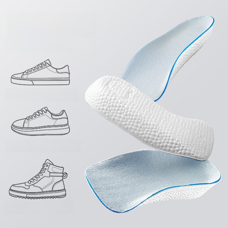 Super Soft Bottom Plaid Sweat Absorbing and Deodorant Inner Heightening Shoe Pad