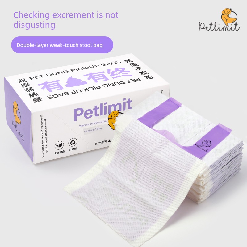 Dog Poop Picking Bags Pet Stool Bag Thickened Walking Dog Poop Cleaning Artifact Picking Dog Poo Bag Cat Shit Cat Litter Garbage Bag