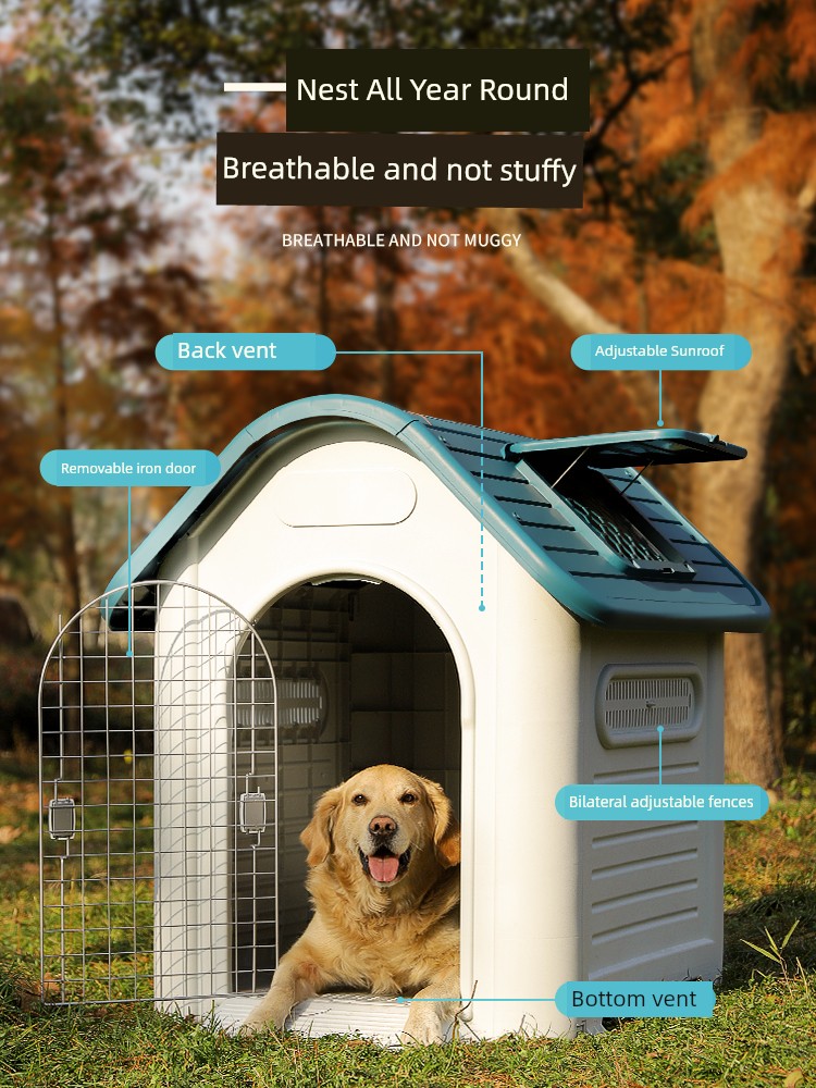 Outdoor Rainproof Medium Large Dog Winter Heattech Kennel