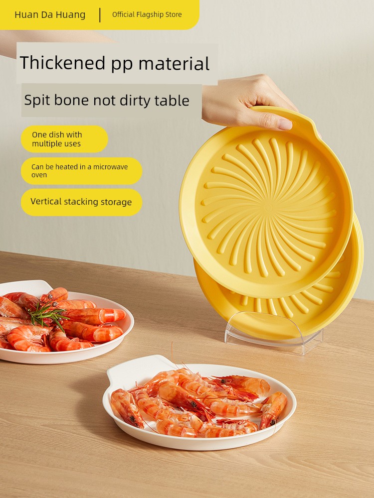 Cooker King For Home Side Saucer Food Grade Fruit Snack Plate Desktop Snack Pickles Plate Dish Garbage