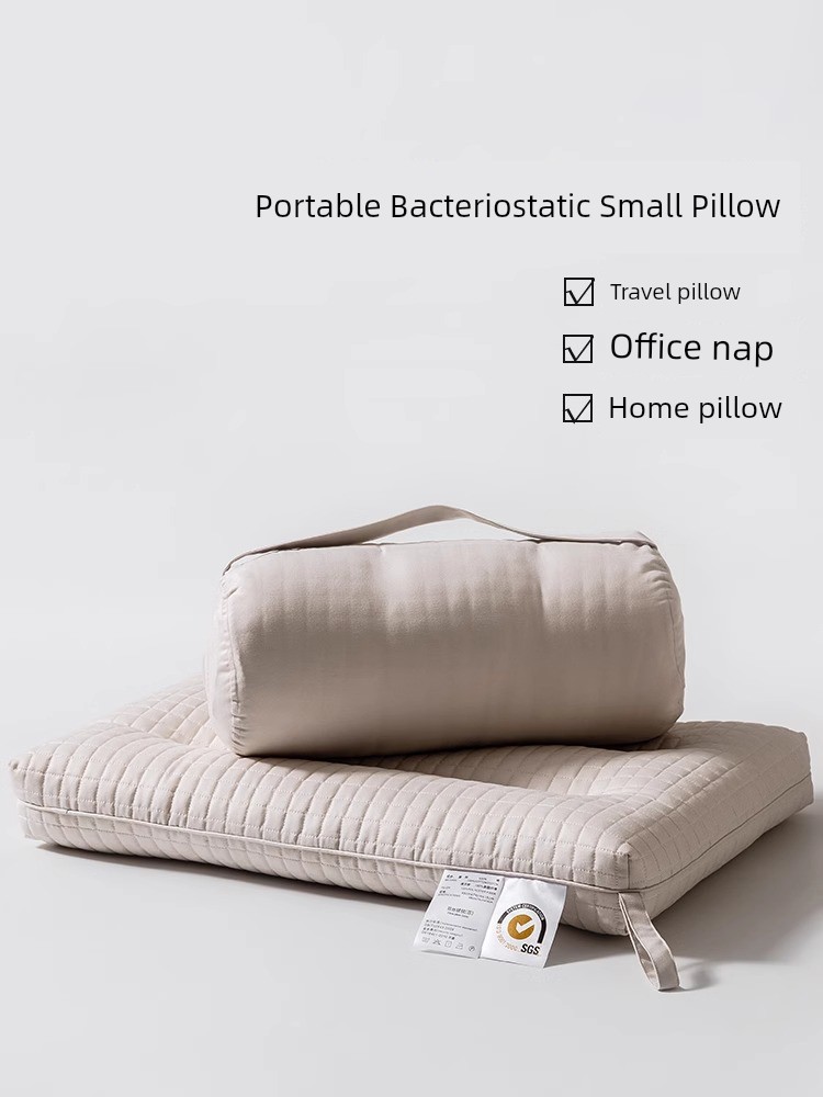 Travel Mini Pillow Business Trip Foldable Portable Pillow Office Nap Lunch Break Outdoor Small Storage Travel Pillow