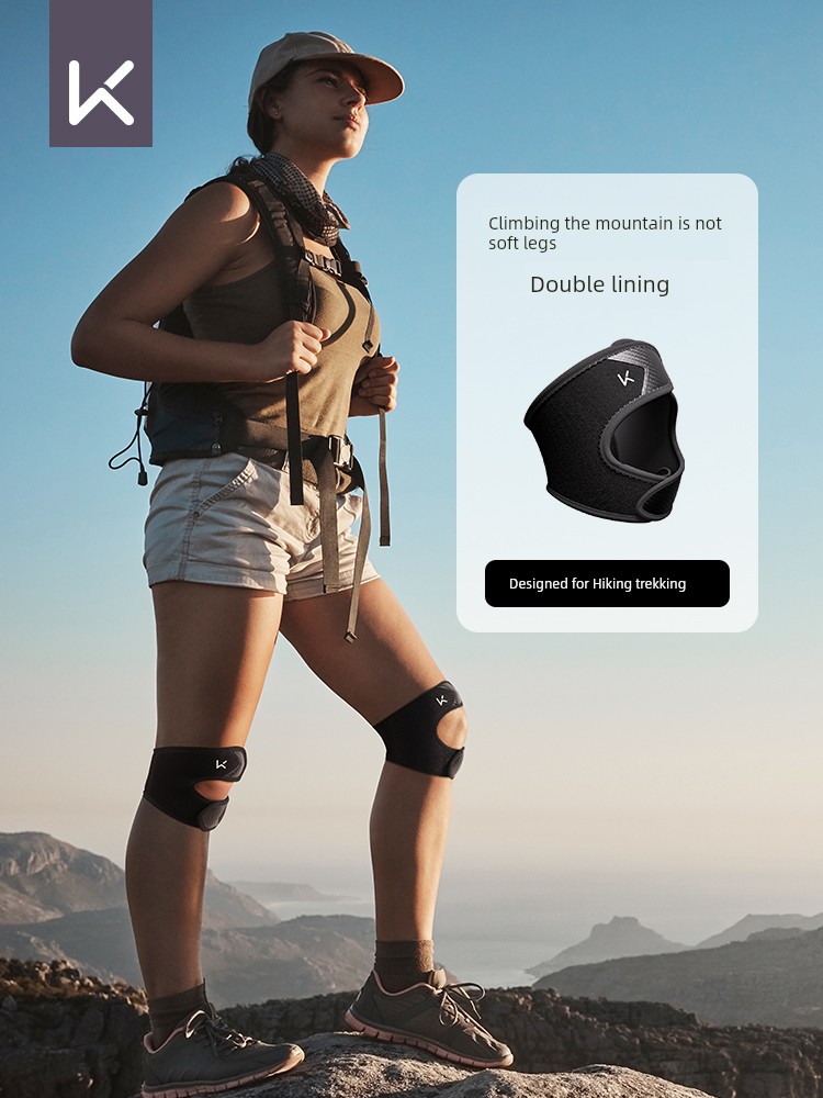 Keep Sport Climbing Patella Retinaculum Women's Professional Outdoor Hiking Knee Pad Special Running Knee for Climbing and Riding Protective Gear