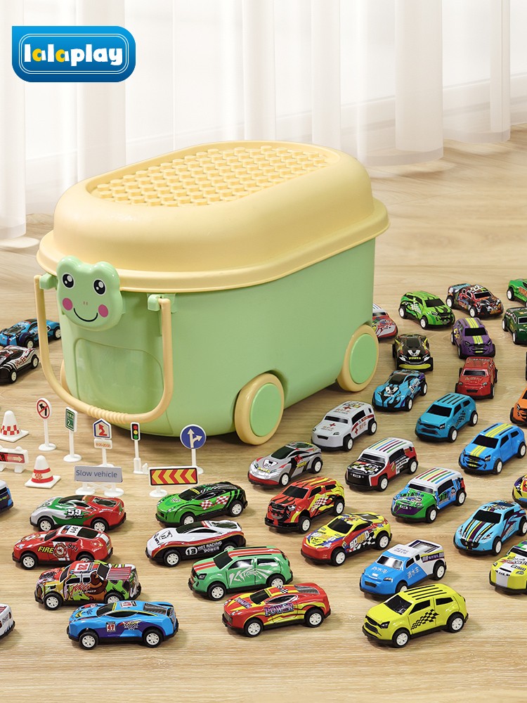 Kids Alloy Car Toy Car Boy 2-3 Years Old Baby Inertia Artificial Racing Car Suit Model Pull Back Car